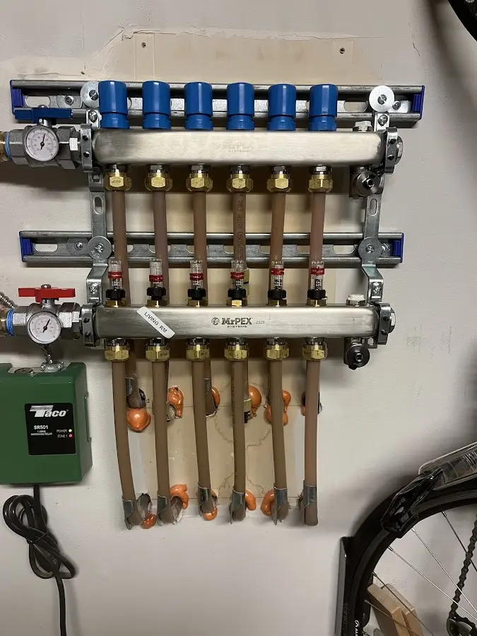 Plumber performing Leak Detection at a residential property in Winchester